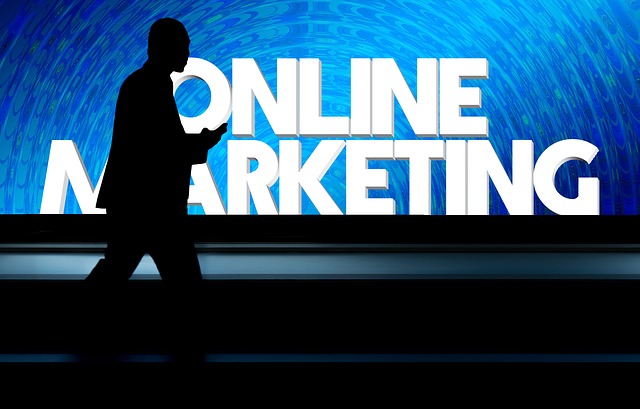 online marketing, muž